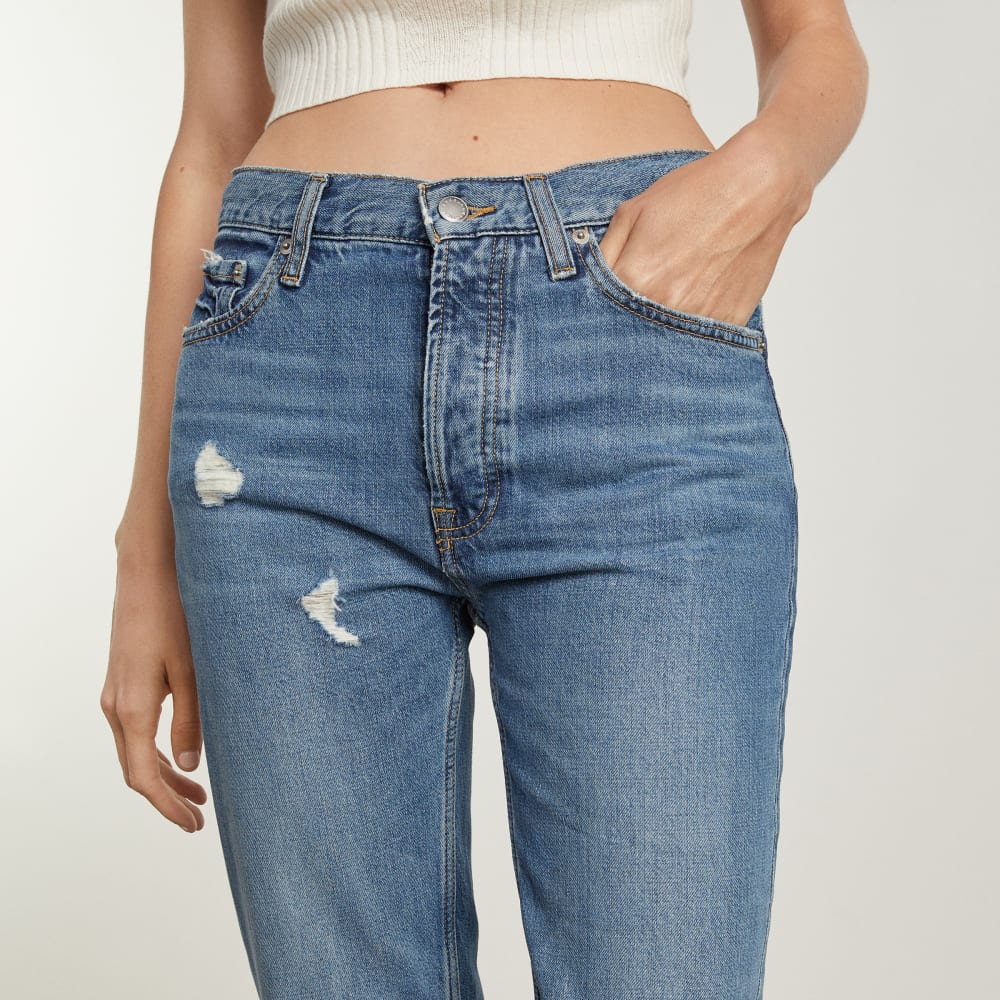 The Summer Slouch Jean in Tularosa — detail view