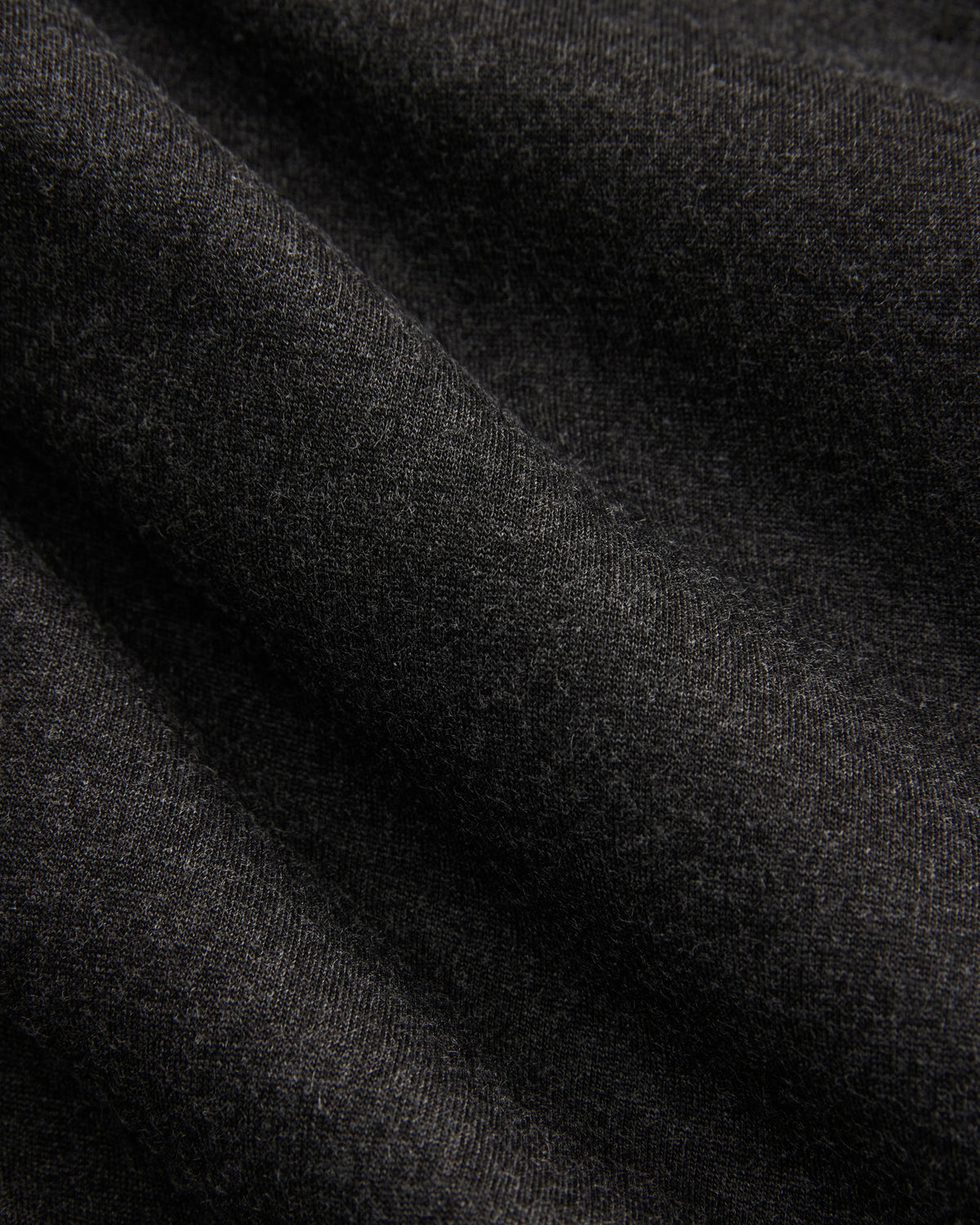 Collarless Ponte Blazer in Heathered Soot — detail view