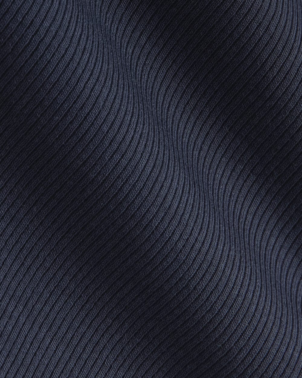 The Luxe Rib Square-Neck Tank in Navy — detail view