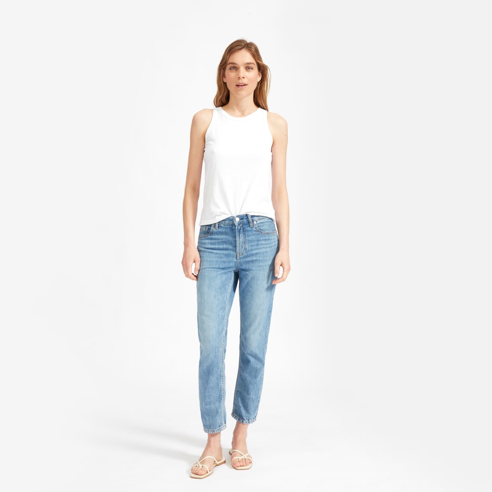The Super-Soft Relaxed Jean in Vintage Light Blue — front view