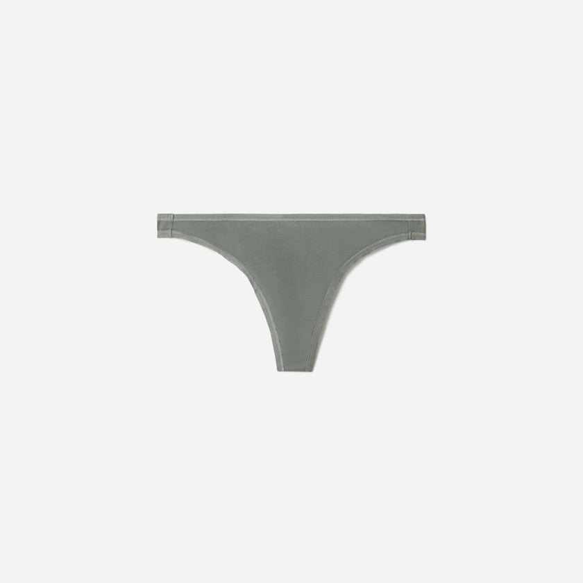 The Cotton Thong | Dark Sage