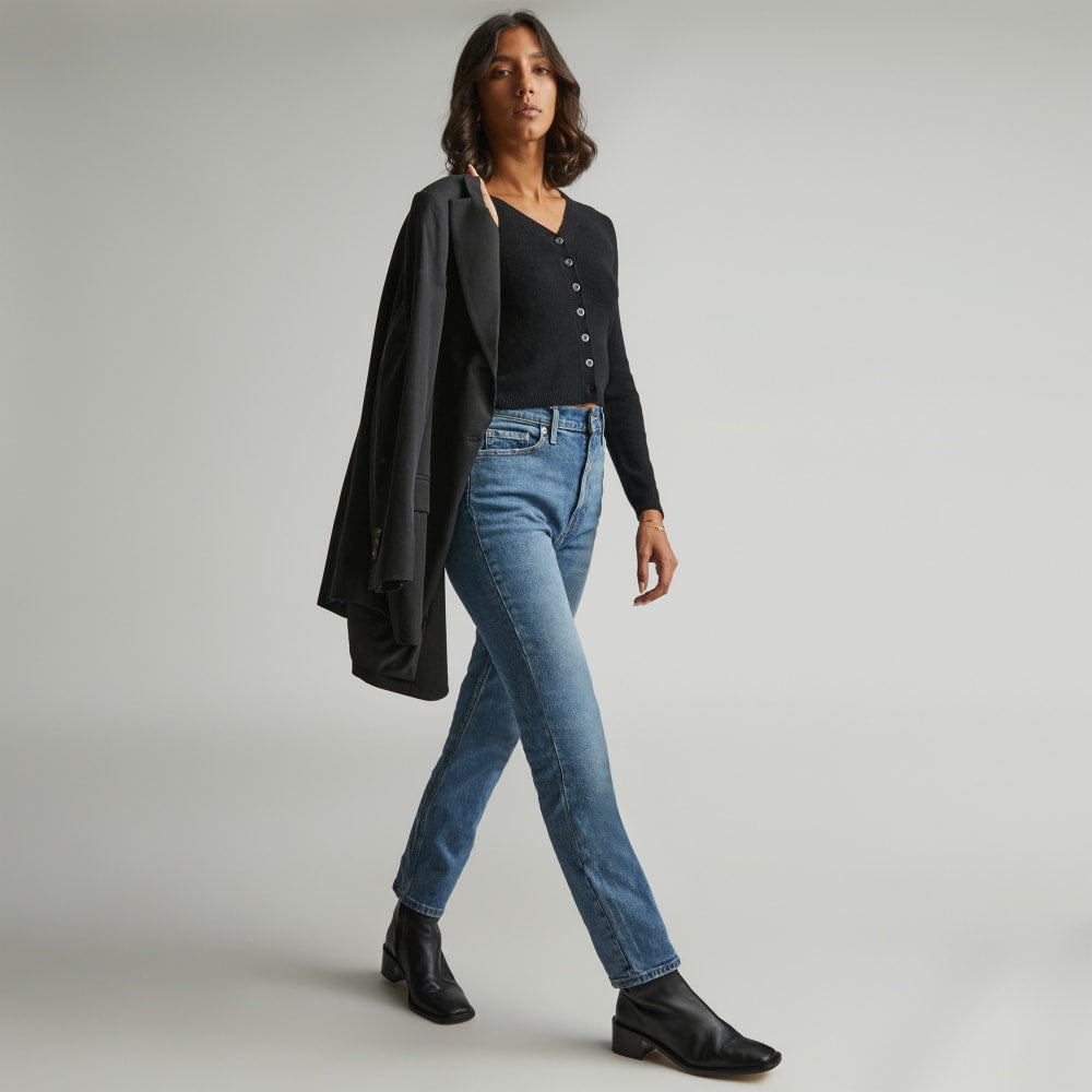 The Original Cheeky® Jean in Worn-In Mid Blue — front view