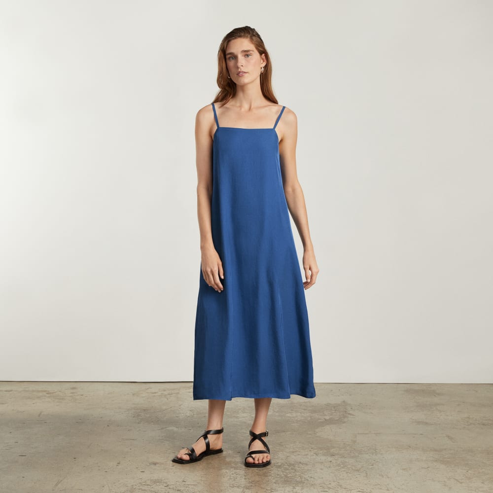 The Japanese GoWeave®  Slip Dress in Deep Blue — alternate view