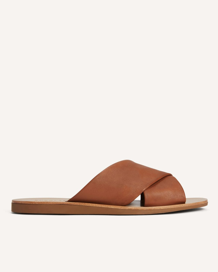 The Day Crossover Sandal | Sienna Brown